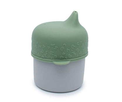 Tampa Sippie para Copo de Silicone - Sage - Loja Papás & Bebés