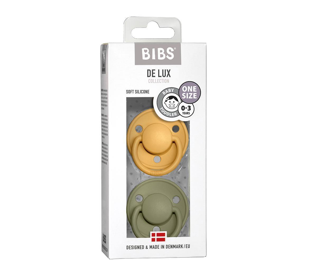 Bibs De Lux Silicone - Honey Bee/Olive - Loja Papás & Bebés