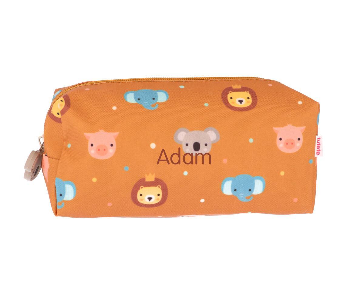 Estojo Escolar Personalizável - Animal Friends - Loja Papás & Bebés