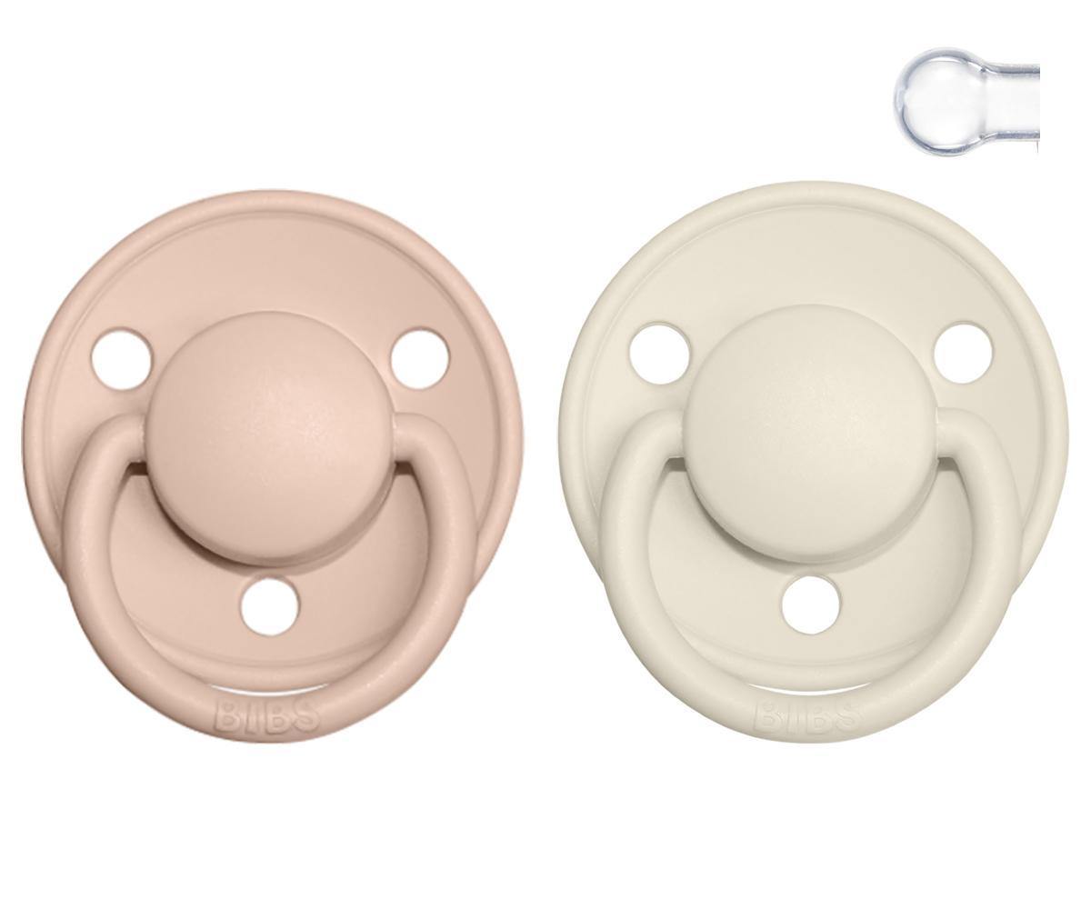 Bibs De Lux Silicone - Ivory/Blush - Loja Papás & Bebés