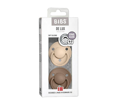 Bibs De Lux Silicone - Vanilla/Dark Oak - Loja Papás & Bebés