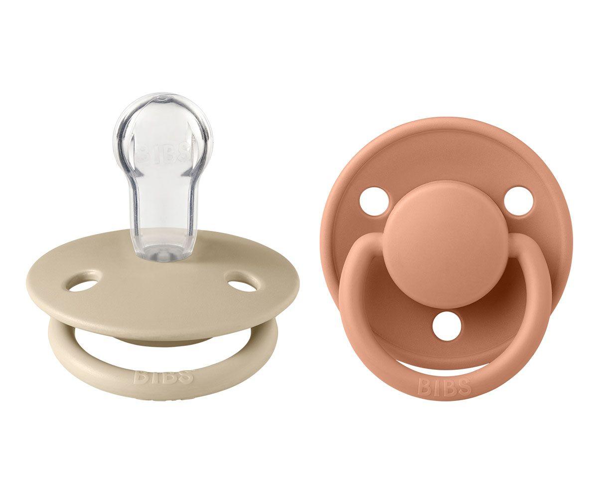 Bibs De Lux Silicone - Vanilla/Peach - Loja Papás & Bebés