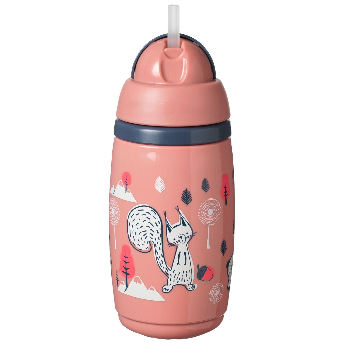 Copo Térmico Superstar com Palhinha 266ml - Rosa - Loja Papás & Bebés