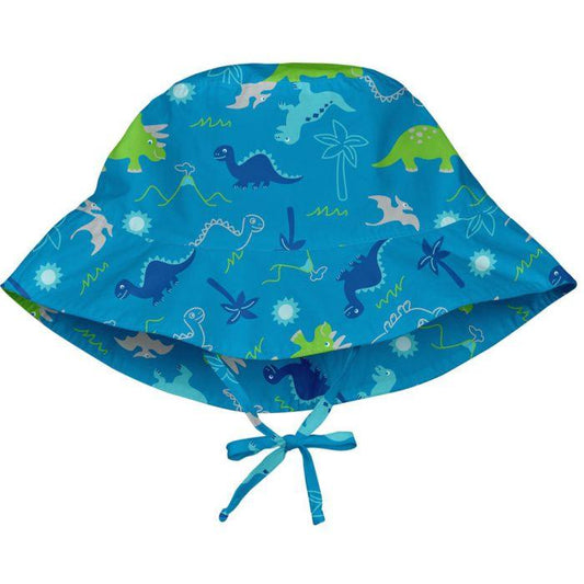 Chapéu com Proteção Solar 50+ Panamá - All Day Aqua Dinosaurs - Loja Papás & Bebés