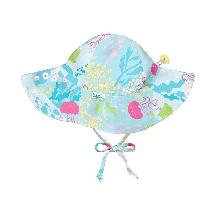 Chapéu Com Proteção Solar 50+ de Aba Larga - Coral Reef - Loja Papás & Bebés