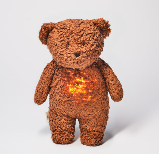 Peluche de Luz e Som -Teddy Caramel