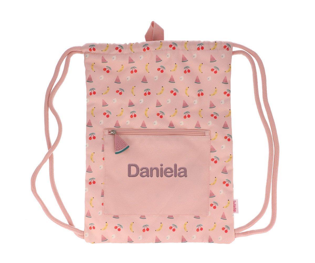 Mochila Saco Impermeável Personalizável - Fruits - Loja Papás & Bebés