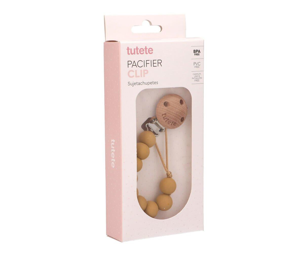 Prende Chupetas Silicone - Pure Mustard