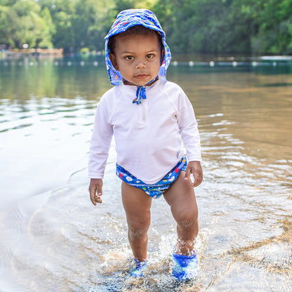 Fralda Reutilizável Para Piscina e Praia - Royal Blue Sea Friends - Loja Papás & Bebés