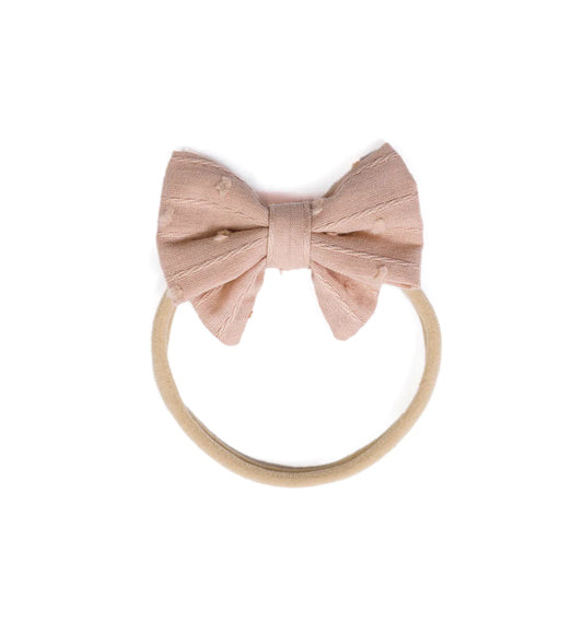 Fita elástica com laço - Little Bow Headband - Blush