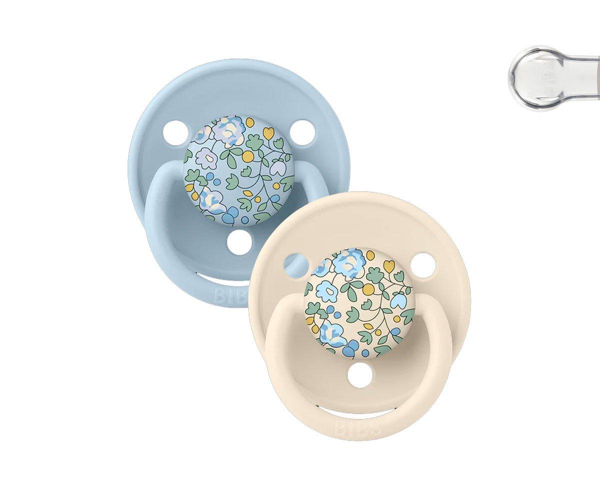 BIBS De Lux Silicone Liberty - Eloise Baby Blue Mix