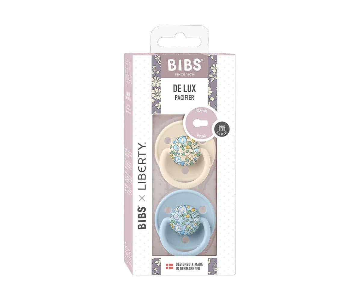 BIBS De Lux Silicone Liberty - Eloise Baby Blue Mix