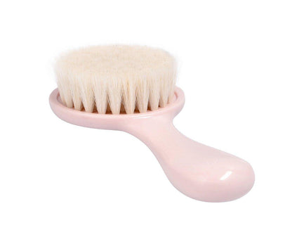 Conjunto de Escova de Cerdas Naturais e Pente - Rosa