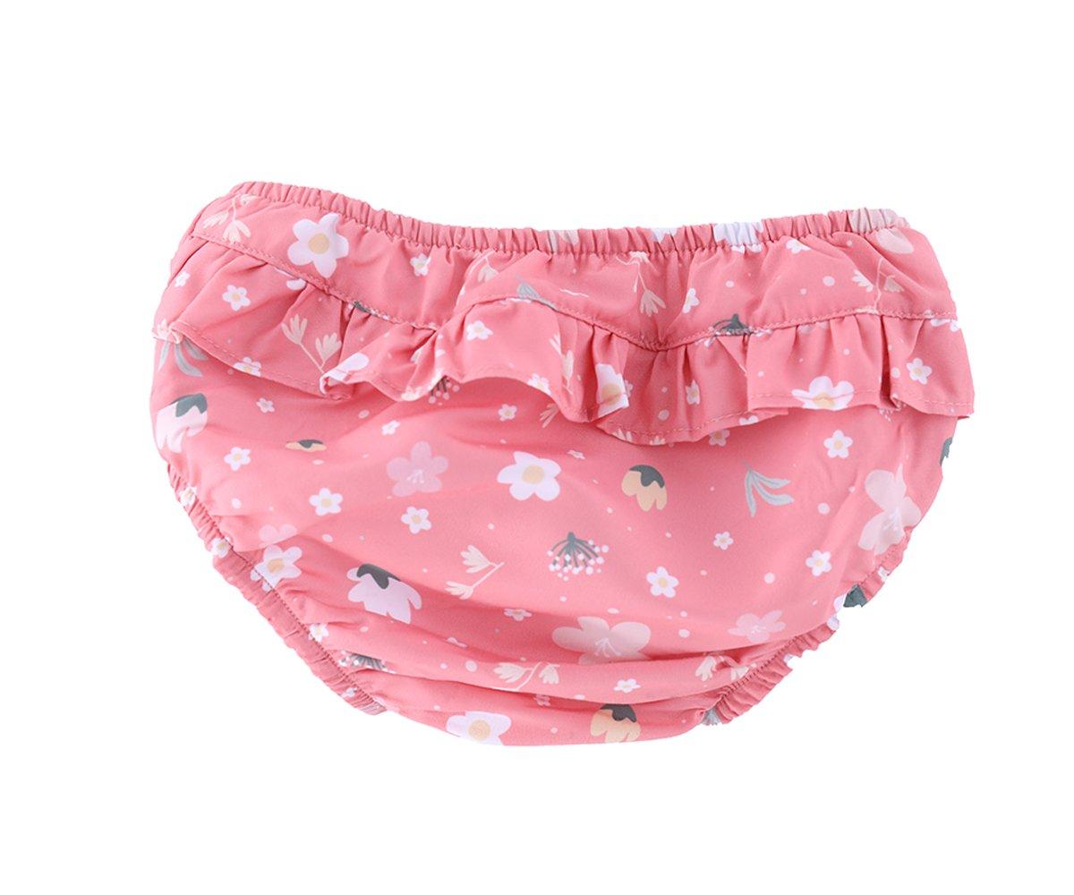 Cueca Fralda Banho com Folho Flowers