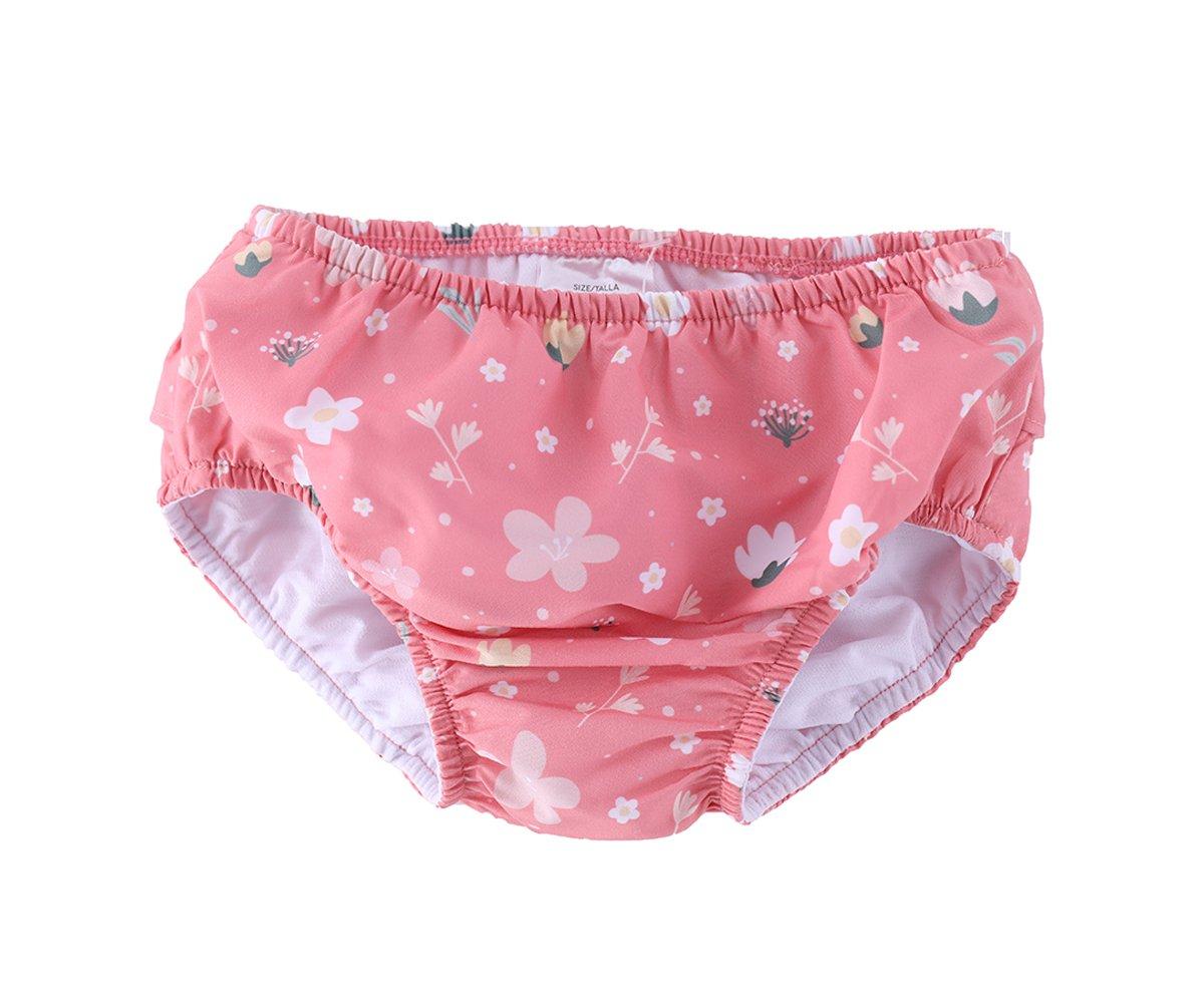 Cueca Fralda Banho com Folho Flowers