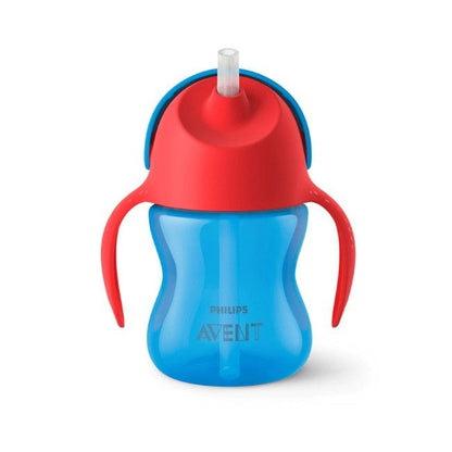 Copo com Palhinha e Asas Magic Cup - Azul/Vermelho